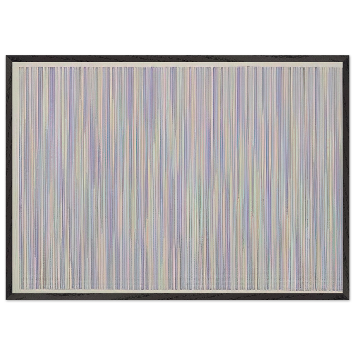 Pocono - 1984 - Gene Davis 70x100 cm / 28x40 inches Framed Art Print – Black Wooden Frame