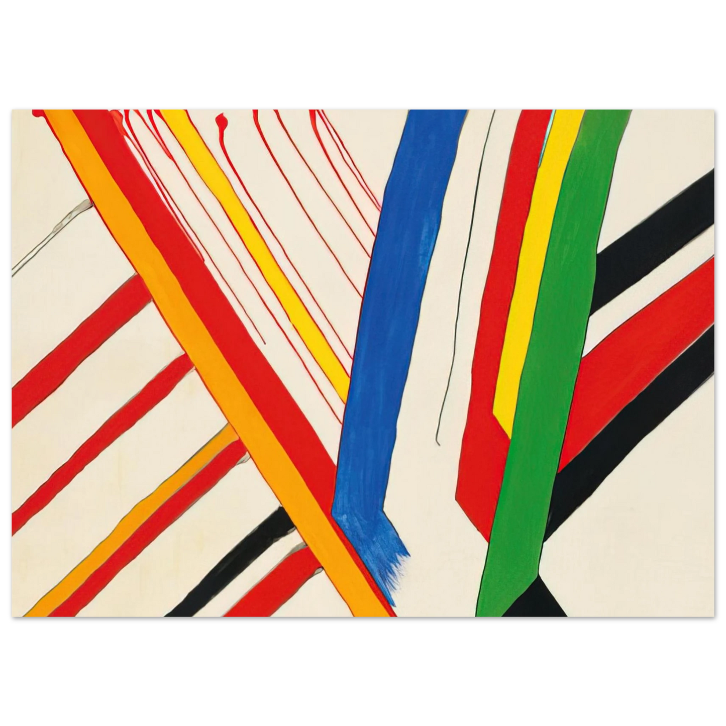 Alexander Calder - THE GREEN STRIPE 1963 Fine Art Poster