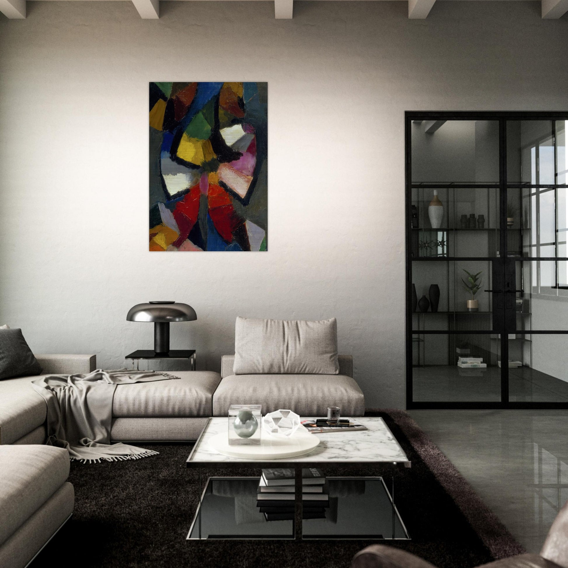 Synchromy No. 6 - 1914 - Morgan Russell Brushed Aluminum Print - 70x100 cm / 28x40 inches | Morgan Russell Aluminum Print | Morgan Russell Prints