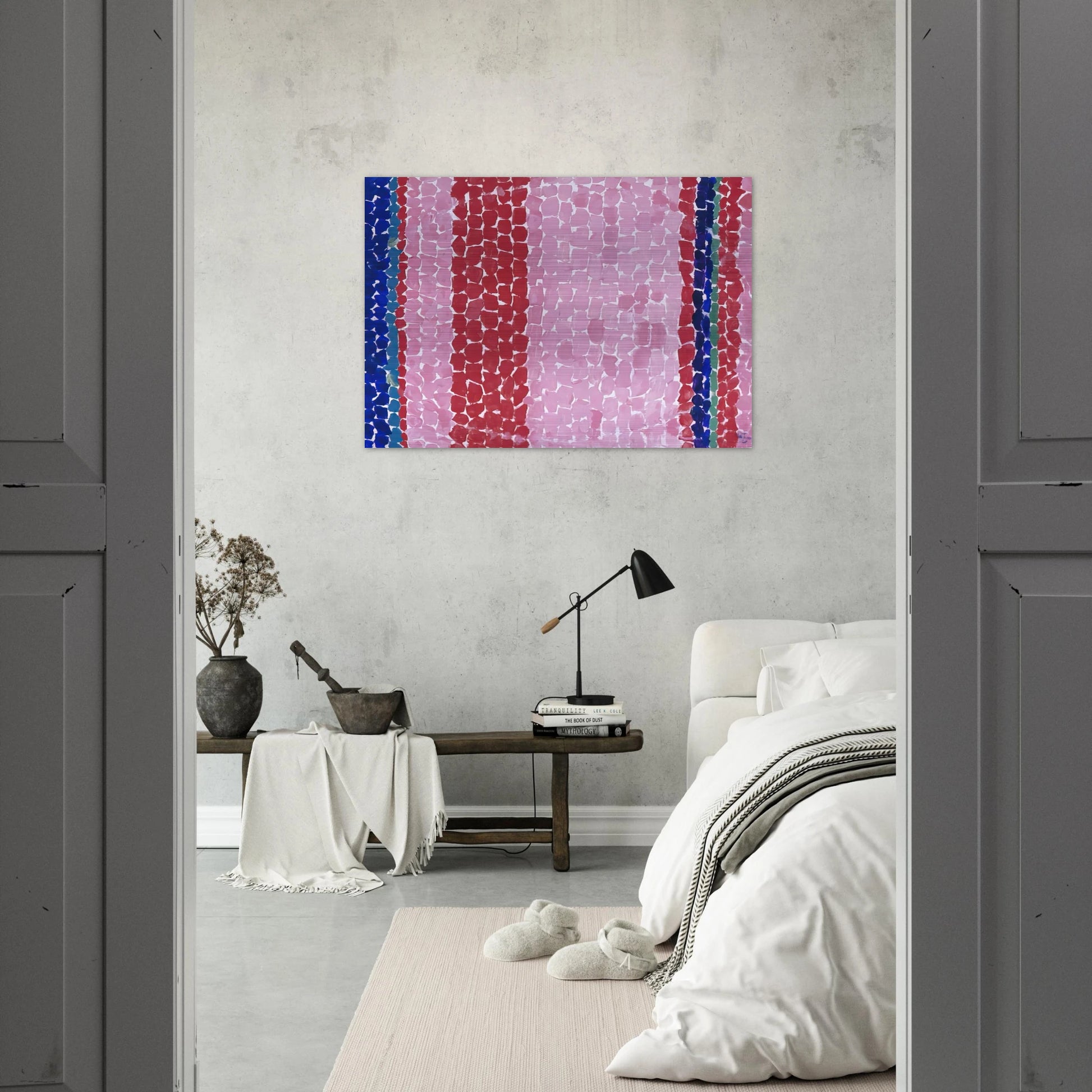 A GLIMPSE OF MARS 1969 - Alma Woodsey Thomas Brushed Aluminum Print - 70x100 cm / 28x40 inches | Alma Woodsey Thomas Aluminum Print | Alma Woodsey Thomas Prints