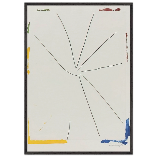 Free Wheeling - 1971 - Helen Frankenthaler 70x100 cm / 28x40 inches Framed Art Print – Black Wooden Frame