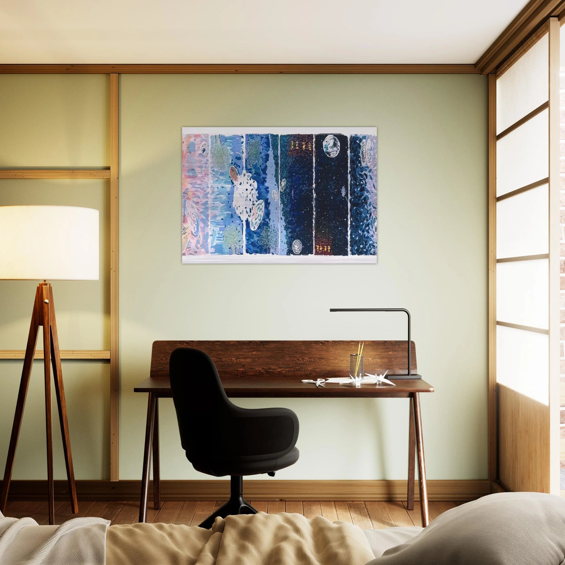 At Sea Japan - 1980 - Jennifer Bartlett Brushed Aluminum Print - 70x100 cm / 28x40 inches | Jennifer Bartlett Aluminum Print | Jennifer Bartlett Prints