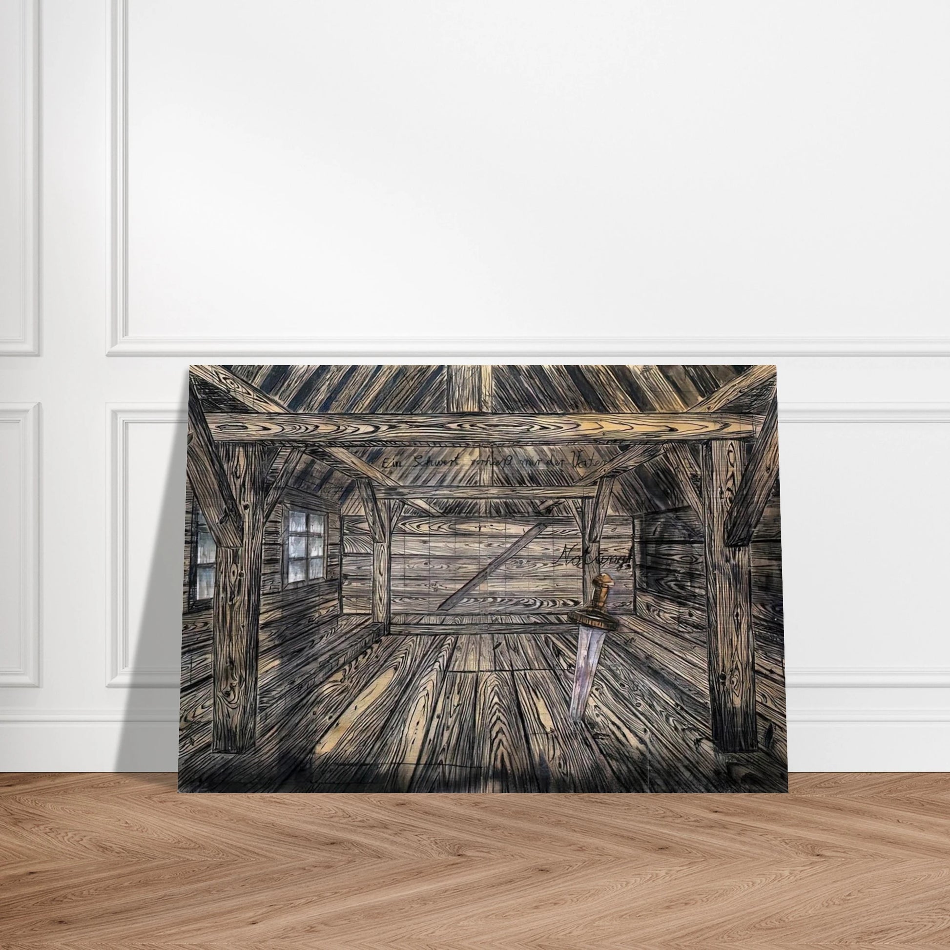 NOTHUNG 1973 - Anselm Kiefer Brushed Aluminum Print - 70x100 cm / 28x40 inches | Anselm Kiefer Aluminum Print | Anselm Kiefer Prints