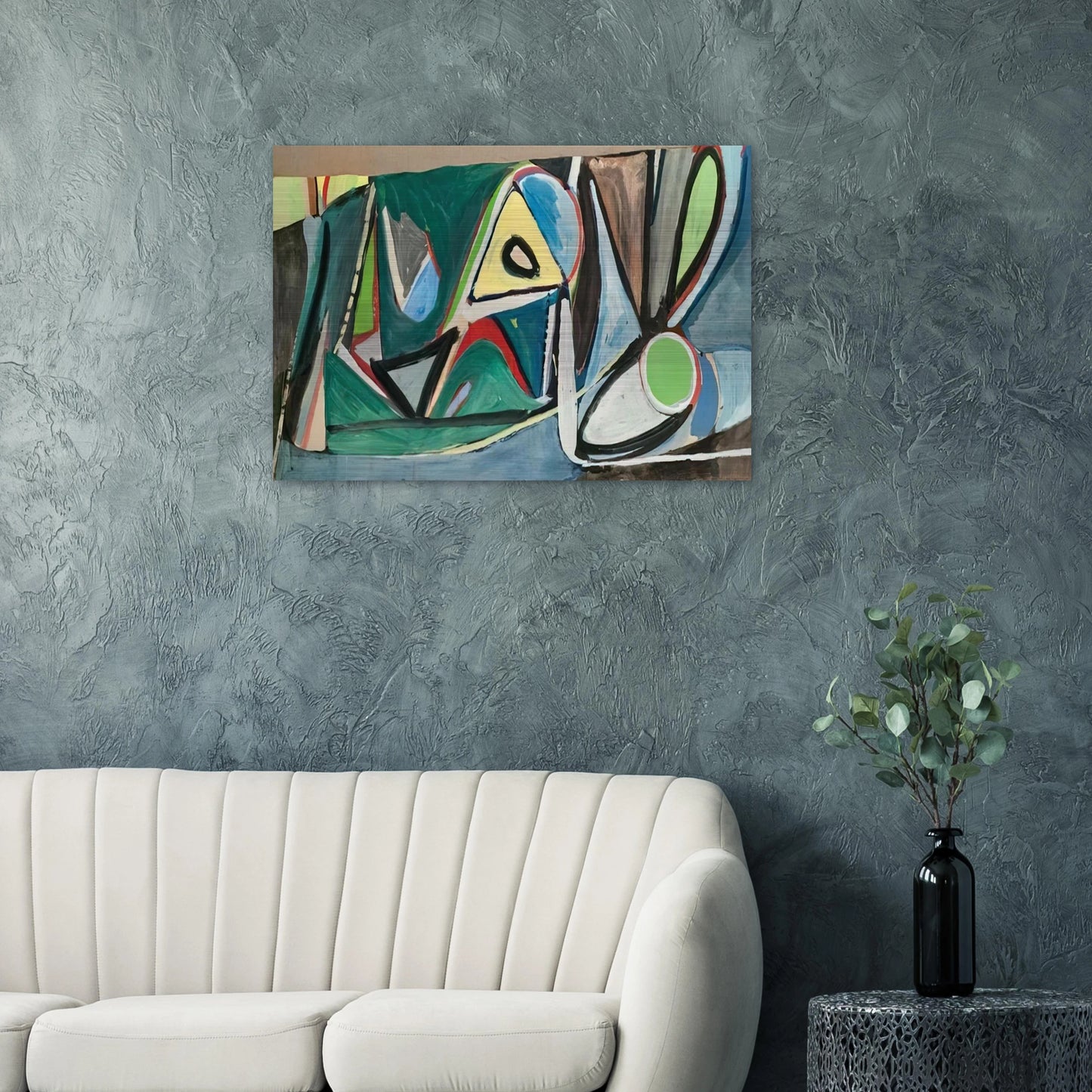 Montrouge - 1948 - Bram van Velde Brushed Aluminum Print - 70x100 cm / 28x40 inches | Bram van Velde Aluminum Print | Bram van Velde Prints