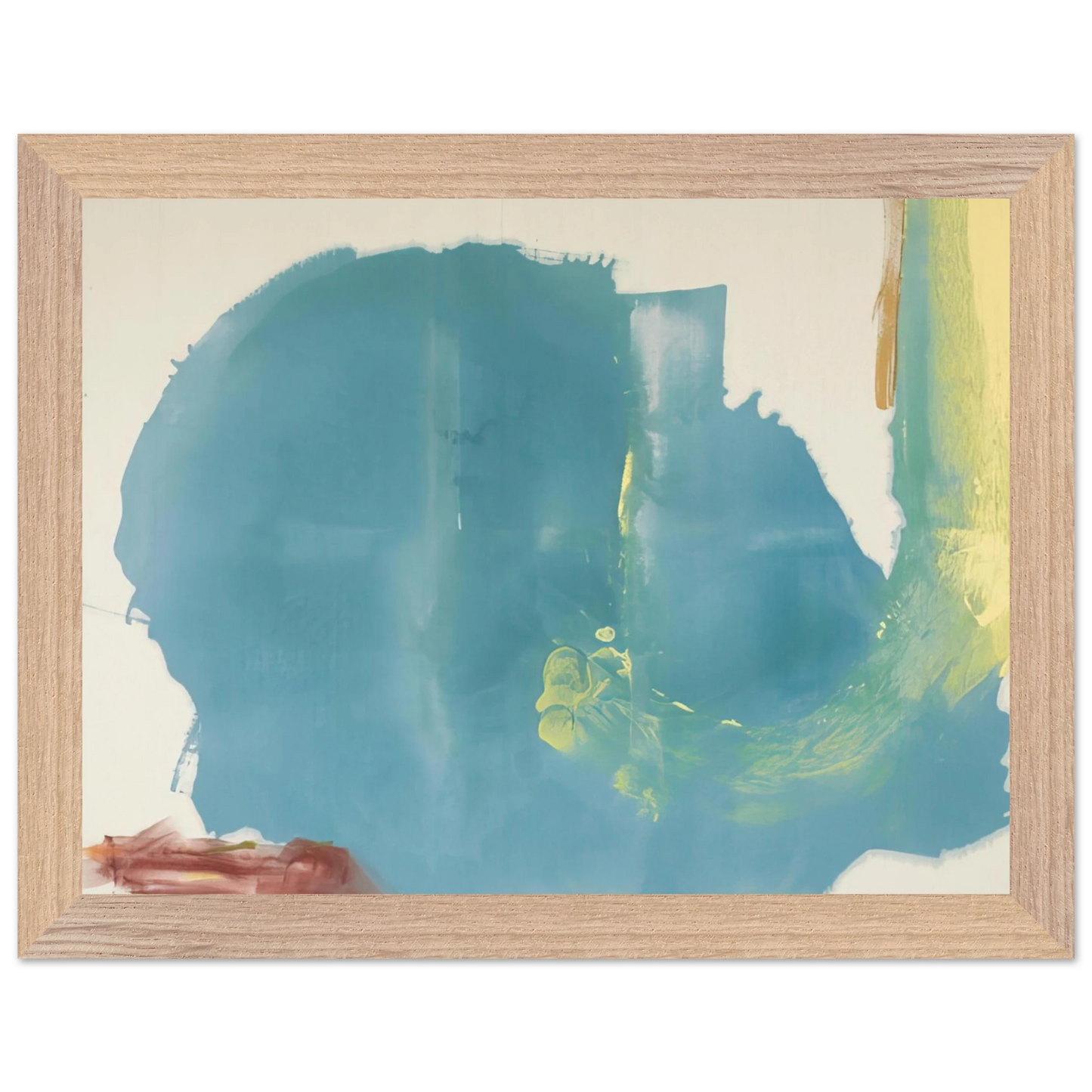 Helen Frankenthaler - Where Necessary - 1977 Wall art - 60x80 cm / 24x32 inches - Premium Wooden Framed Poster With Fine Art Paper-canvas - Wood frame