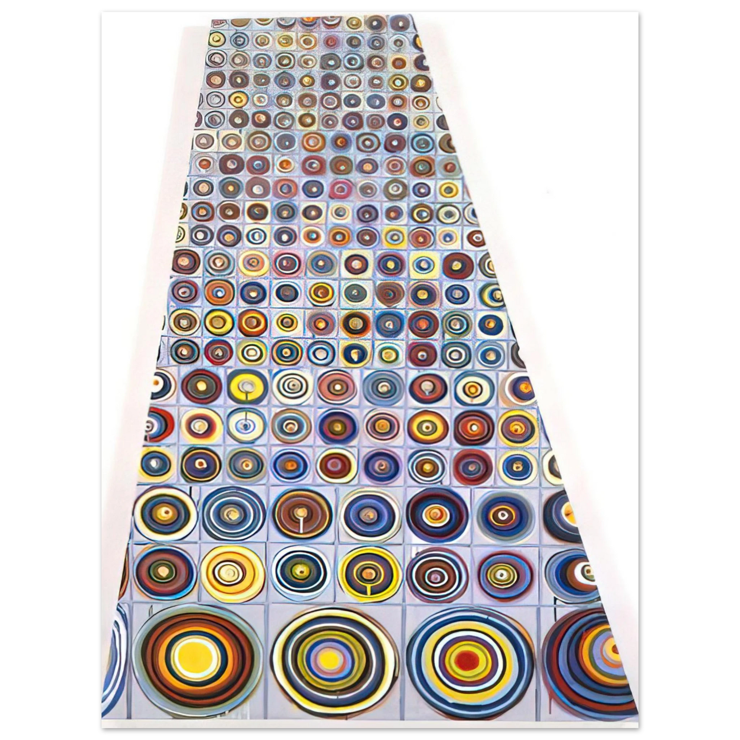 Jennifer Bartlett - Diminishing Circles - 2001  75x100 cm / 30x40inches Fine Art Poster