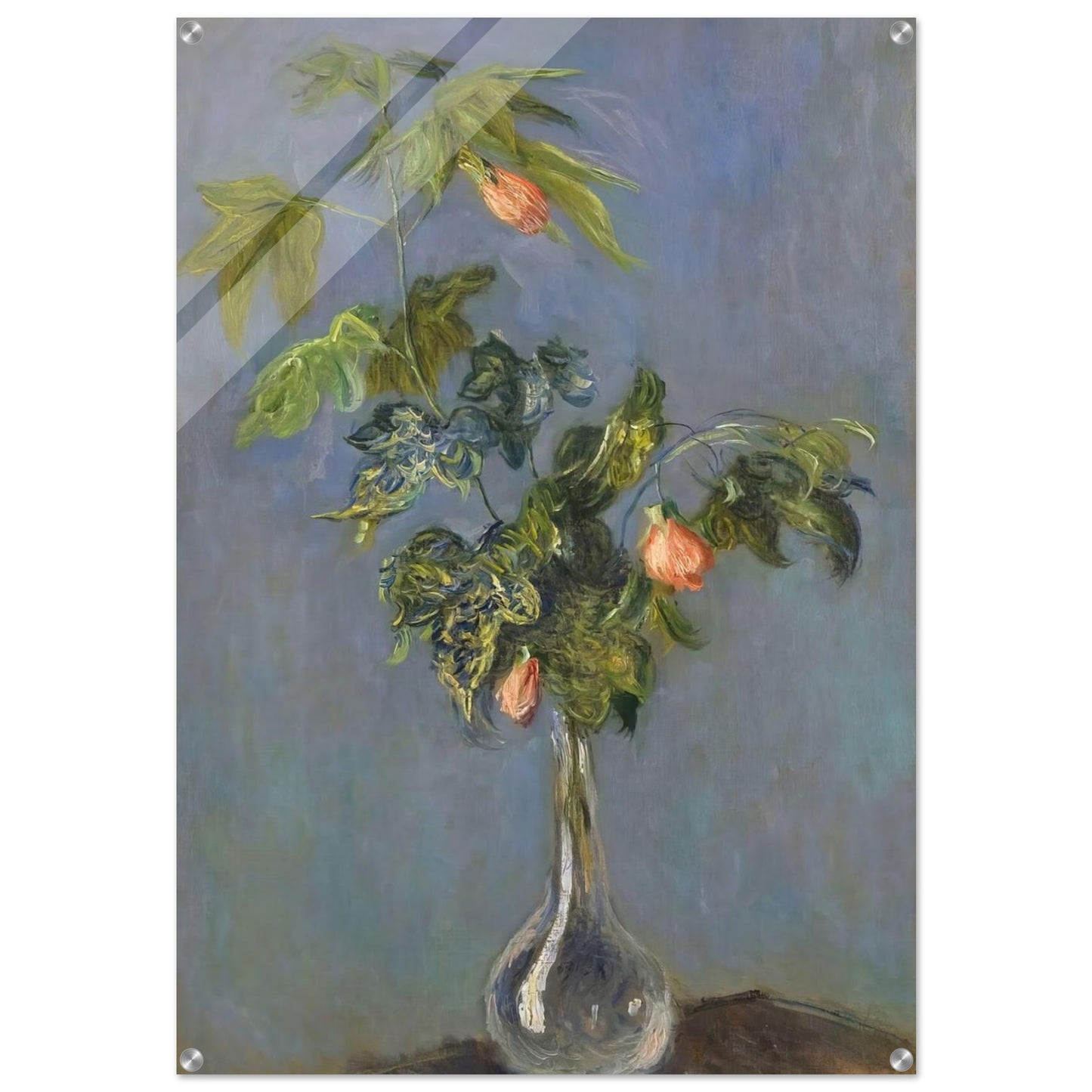 Flowers in a Vase - claude monet Acrylic Print - 70x100 cm / 28x40″ inches | claude monet Wall Art | claude monet Prints