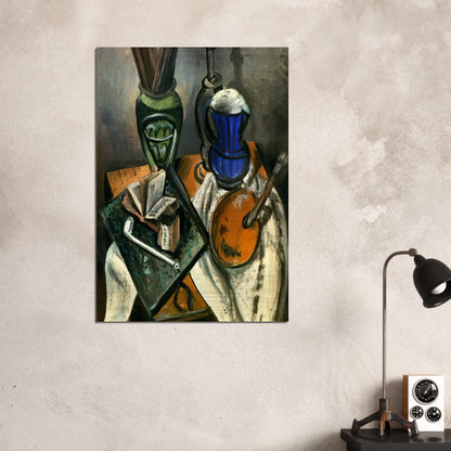 STILL LIFE 1914 - Andre Derain Brushed Aluminum Print - 70x100 cm / 28x40 inches | Andre Derain Aluminum Print | Andre Derain Prints