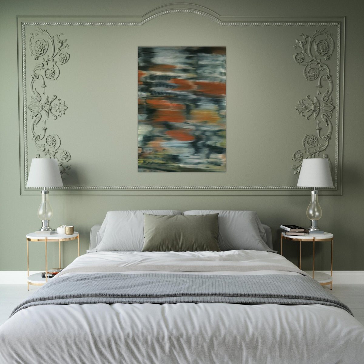 TOWNSCAPE PX 1968 - Gerhard Richter Brushed Aluminum Print - 70x100 cm / 28x40 inches | Gerhard Richter Aluminum Print | Gerhard Richter Prints