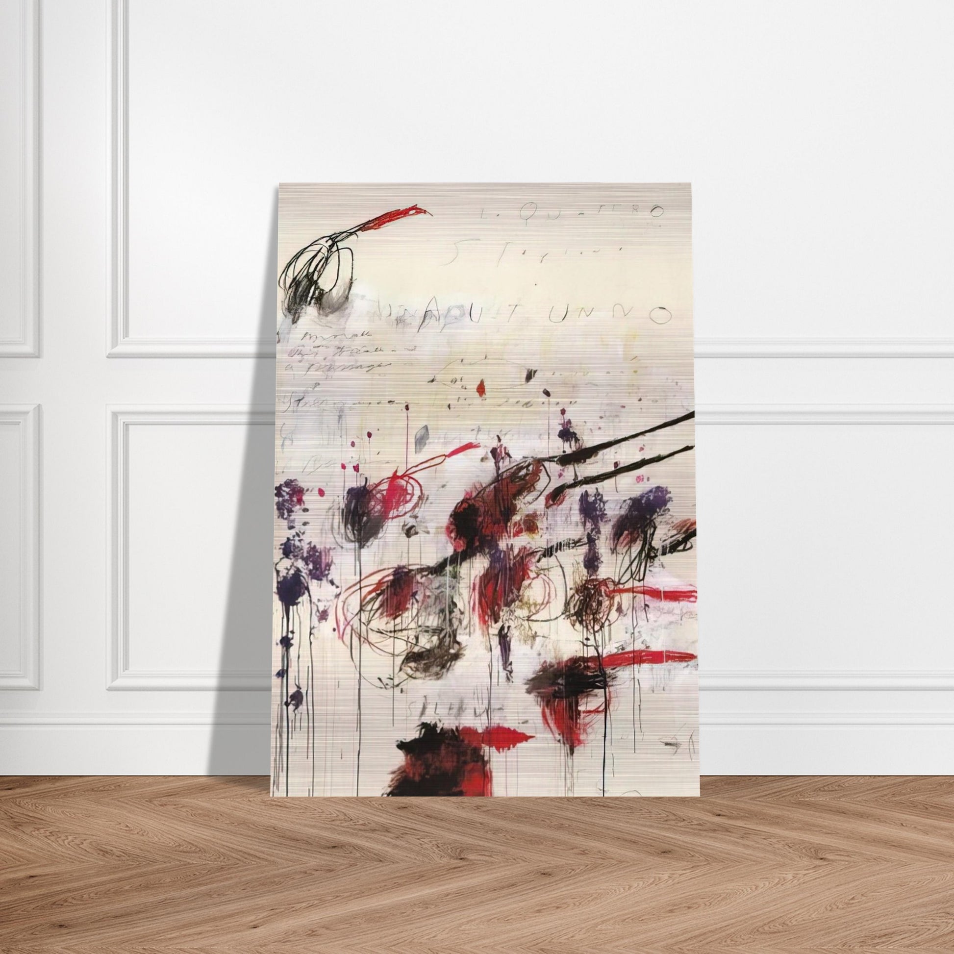 Quattro stagioni I. Autunno - Cy Twombly Brushed Aluminum Print - 70x100 cm / 28x40 inches | Cy Twombly Aluminum Print | Cy Twombly Prints