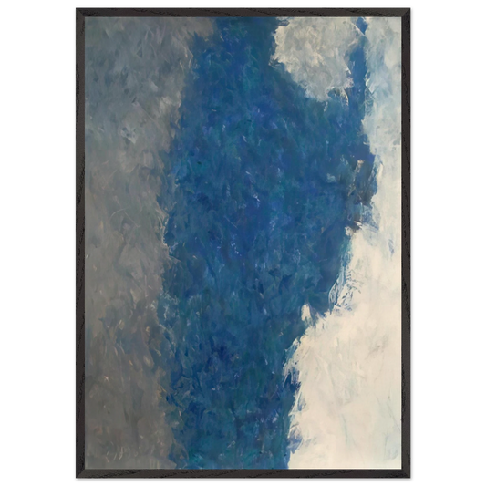 Delphic Shibboleth - 1959 - Theodoros Stamos 70x100 cm / 28x40 inches Framed Art Print – Black Wooden Frame