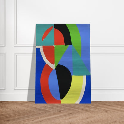 COMPOSITION 2 - Sonia Delaunay Brushed Aluminum Print - 70x100 cm / 28x40 inches | Sonia Delaunay Aluminum Print | Sonia Delaunay Prints