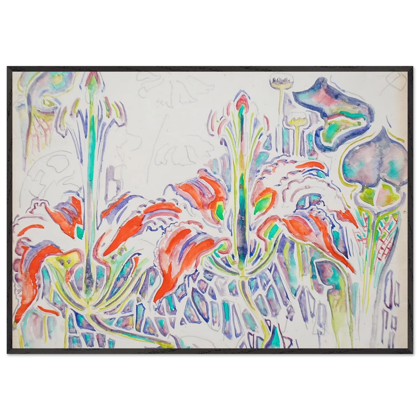 Walter Inglis Anderson - Walter Anderson Wall art - 30x40 cm / 12x16 inches - Premium Wooden Framed Poster With Fine Art Paper-canvas - Wood frame