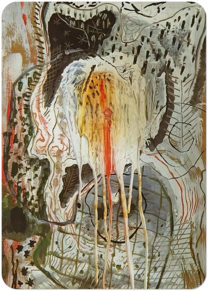 NUDE WOMAN IN AN ARMCHAIR By Salvador Dali Pack of 10 Post Cards | Salvador Dali Post Cards | A6 (10.5 x 14.8 cm) - 4.1 x 5.8 inches