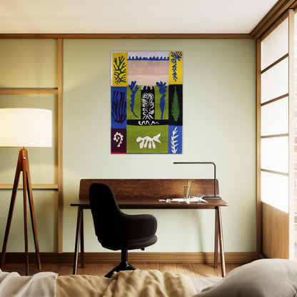 CUT OUTS 5 - Henri Matisse Brushed Aluminum Print - 70x100 cm / 28x40 inches | Henri Matisse Aluminum Print | Henri Matisse Prints