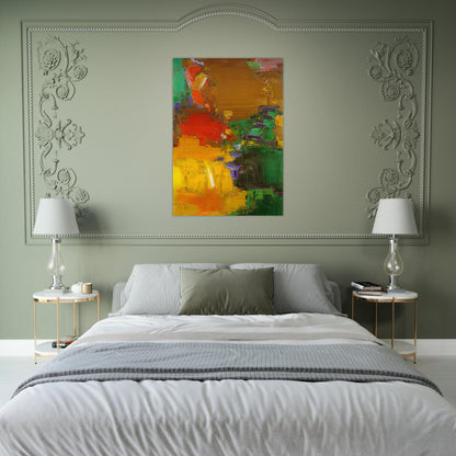Rhapsody - Hans Hofmann Brushed Aluminum Print - 70x100 cm / 28x40 inches | Hans Hofmann Aluminum Print | Hans Hofmann Prints