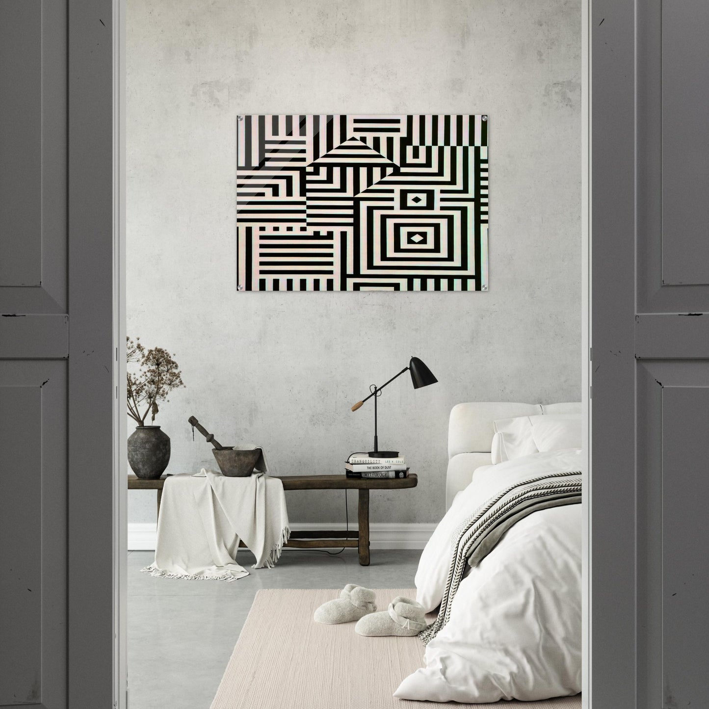 Riu-Kiu-C - 1960 - Victor Vasarely Acrylic Print - 70x100 cm / 28x40″ inches | Victor Vasarely Wall Art | Victor Vasarely Prints