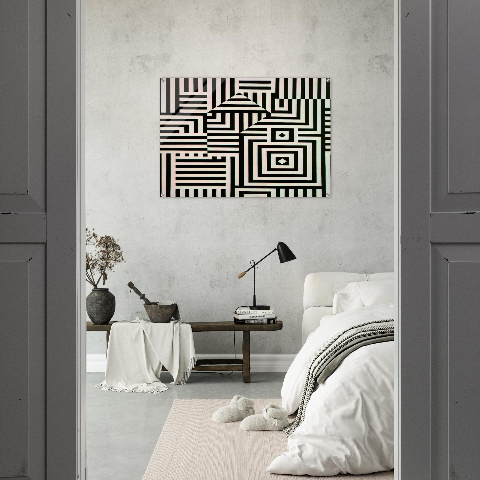 Riu-Kiu-C - 1960 - Victor Vasarely Acrylic Print - 70x100 cm / 28x40″ inches | Victor Vasarely Wall Art | Victor Vasarely Prints