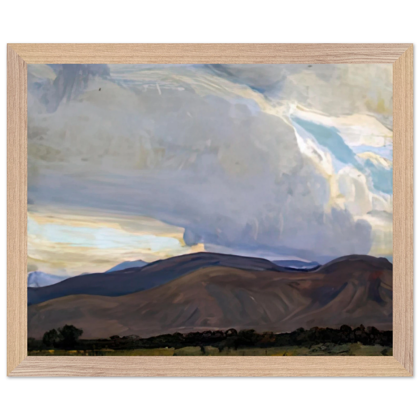Maynard Dixon - STORM FROM THE SIERRA 1937 Wall art - 50x70 cm / 20x28 inches - Fine Art Poster-canvas - -