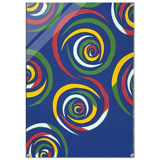 Cercles de Nuit - 1992 - Piero Dorazio Acrylic Print - 70x100 cm / 28x40″ inches | Piero Dorazio Wall Art | Piero Dorazio Prints