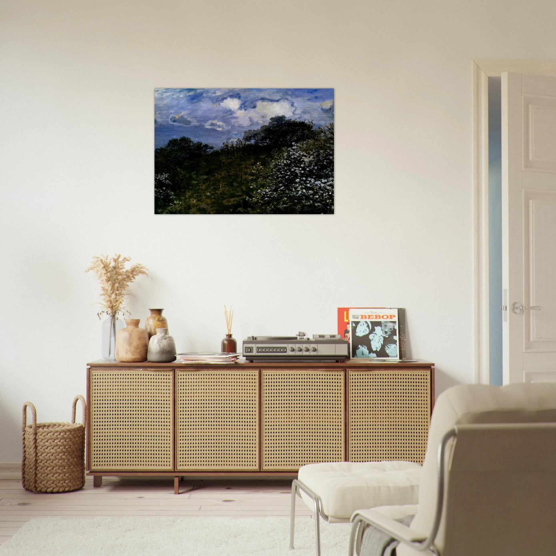 Spring - claude monet Brushed Aluminum Print - 70x100 cm / 28x40 inches | claude monet Aluminum Print | claude monet Prints