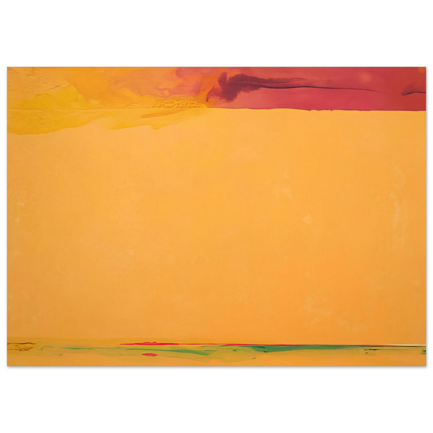 Helen Frankenthaler - Southern Exposure - 2005 Wall art - 13x18 cm / 5x7 inches - Premium Wooden Framed Poster With Fine Art Paper-canvas - White frame