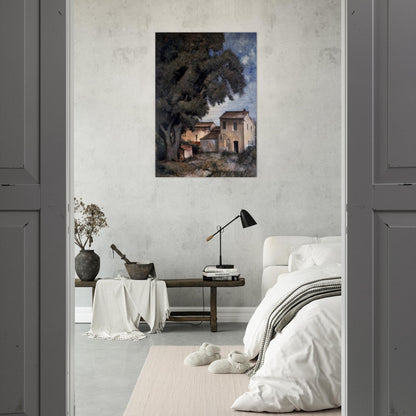 MERIGGIO 1927 - Carlo Carra Brushed Aluminum Print - 70x100 cm / 28x40 inches | Carlo Carra Aluminum Print | Carlo Carra Prints