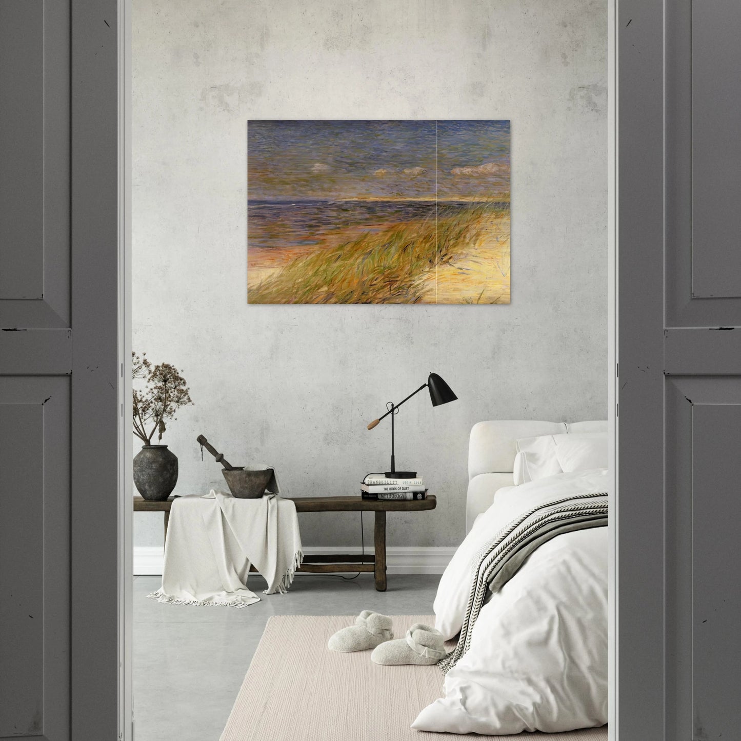 THE DUNES ZWIN KNOKKE 1887 - Theo van Rysselberghe Brushed Aluminum Print - 70x100 cm / 28x40 inches | Theo van Rysselberghe Aluminum Print | Theo van Rysselberghe Prints