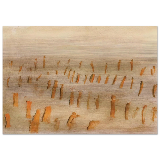 UNTITLED 3 - Henri Michaux Brushed Aluminum Print - 70x100 cm / 28x40 inches | Henri Michaux Aluminum Print | Henri Michaux Prints