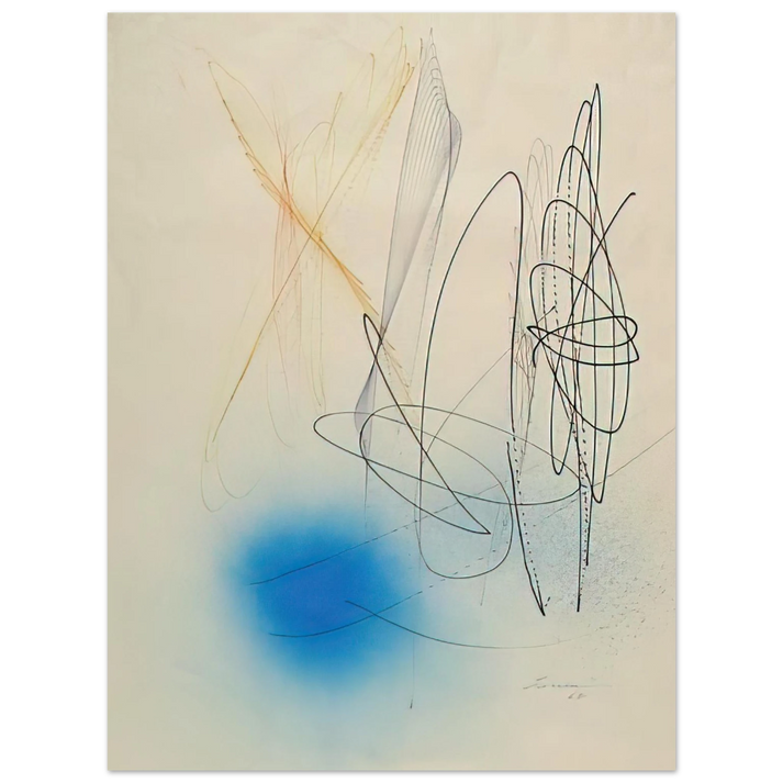 John Ferren - Abstract Composition - 1968  75x100 cm / 30x40inches Fine Art Poster