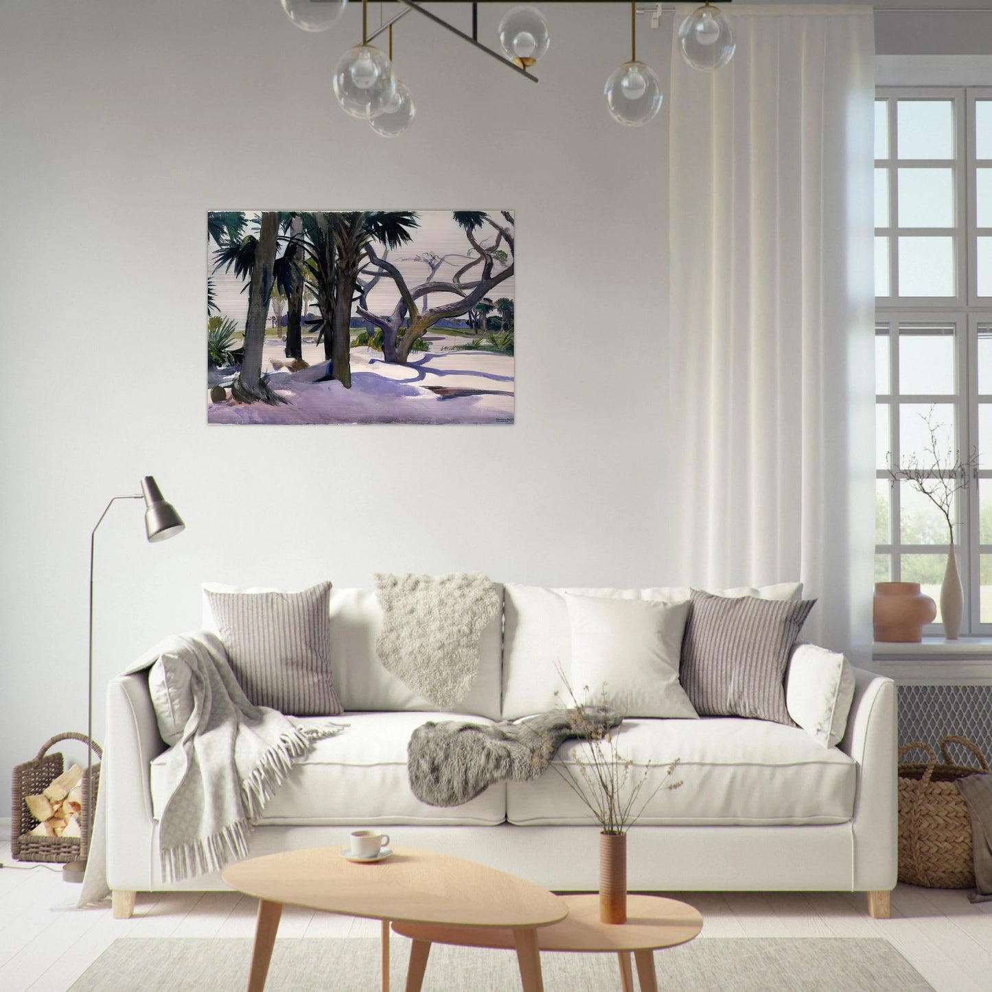 Folly Beach, Charleston, South Carolina - Edward Hopper Brushed Aluminum Print - 70x100 cm / 28x40 inches | Edward Hopper Aluminum Print | Edward Hopper Prints