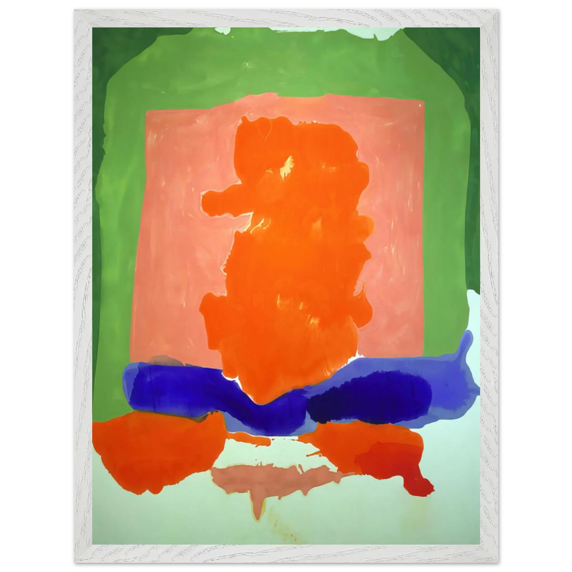 Helen Frankenthaler - Small s Paradise - 1964 Wall art - 60x80 cm / 24x32 Inches - Premium Wooden Framed Poster With Fine Art Paper - Black frame