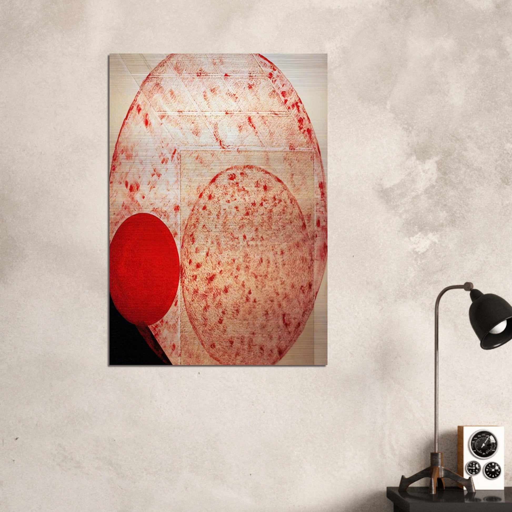Painting. Red - 1987 - Lygia Pape Brushed Aluminum Print - 70x100 cm / 28x40 inches | Lygia Pape Aluminum Print | Lygia Pape Prints