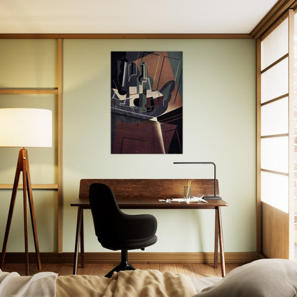 THE SIDEBOARD 1917 - Juan Gris Brushed Aluminum Print - 70x100 cm / 28x40 inches | Juan Gris Aluminum Print | Juan Gris Prints