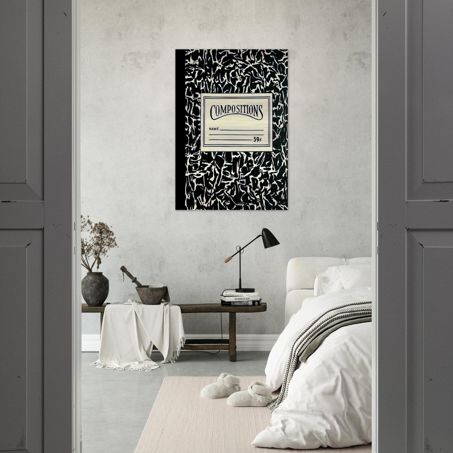 COMPOSITIONS II 1964 - Roy Lichtenstein Brushed Aluminum Print - 70x100 cm / 28x40 inches | Roy Lichtenstein Aluminum Print | Roy Lichtenstein Prints