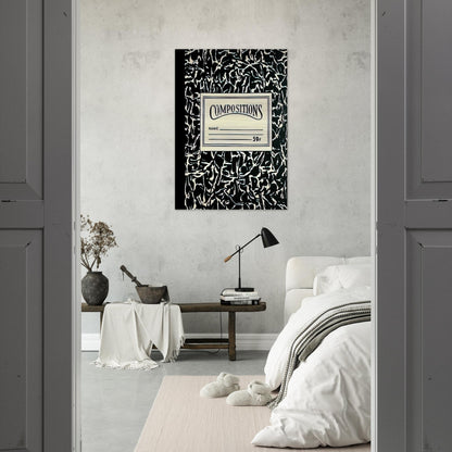 COMPOSITIONS II 1964 - Roy Lichtenstein Brushed Aluminum Print - 70x100 cm / 28x40 inches | Roy Lichtenstein Aluminum Print | Roy Lichtenstein Prints