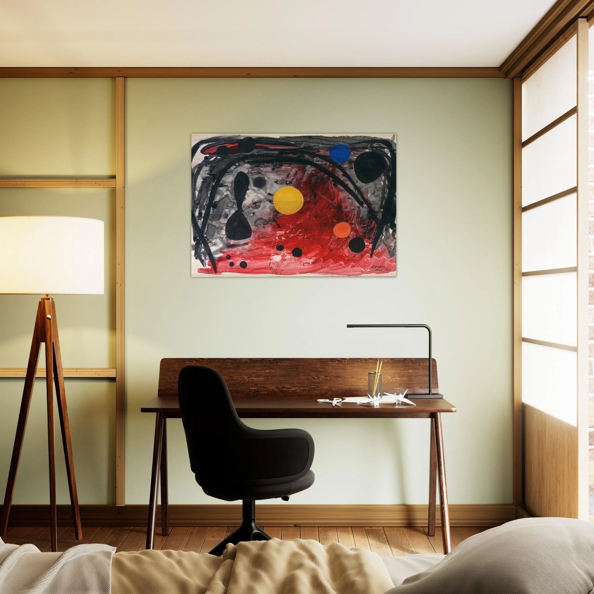 UNTITLED 1946 - Alexander Calder Brushed Aluminum Print - 70x100 cm / 28x40 inches | Alexander Calder Aluminum Print | Alexander Calder Prints