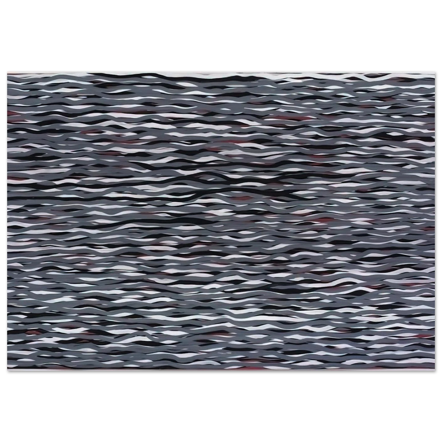 Horizontal Lines of Color - Sol LeWitt Brushed Aluminum Print - 70x100 cm / 28x40 inches | Sol LeWitt Aluminum Print | Sol LeWitt Prints