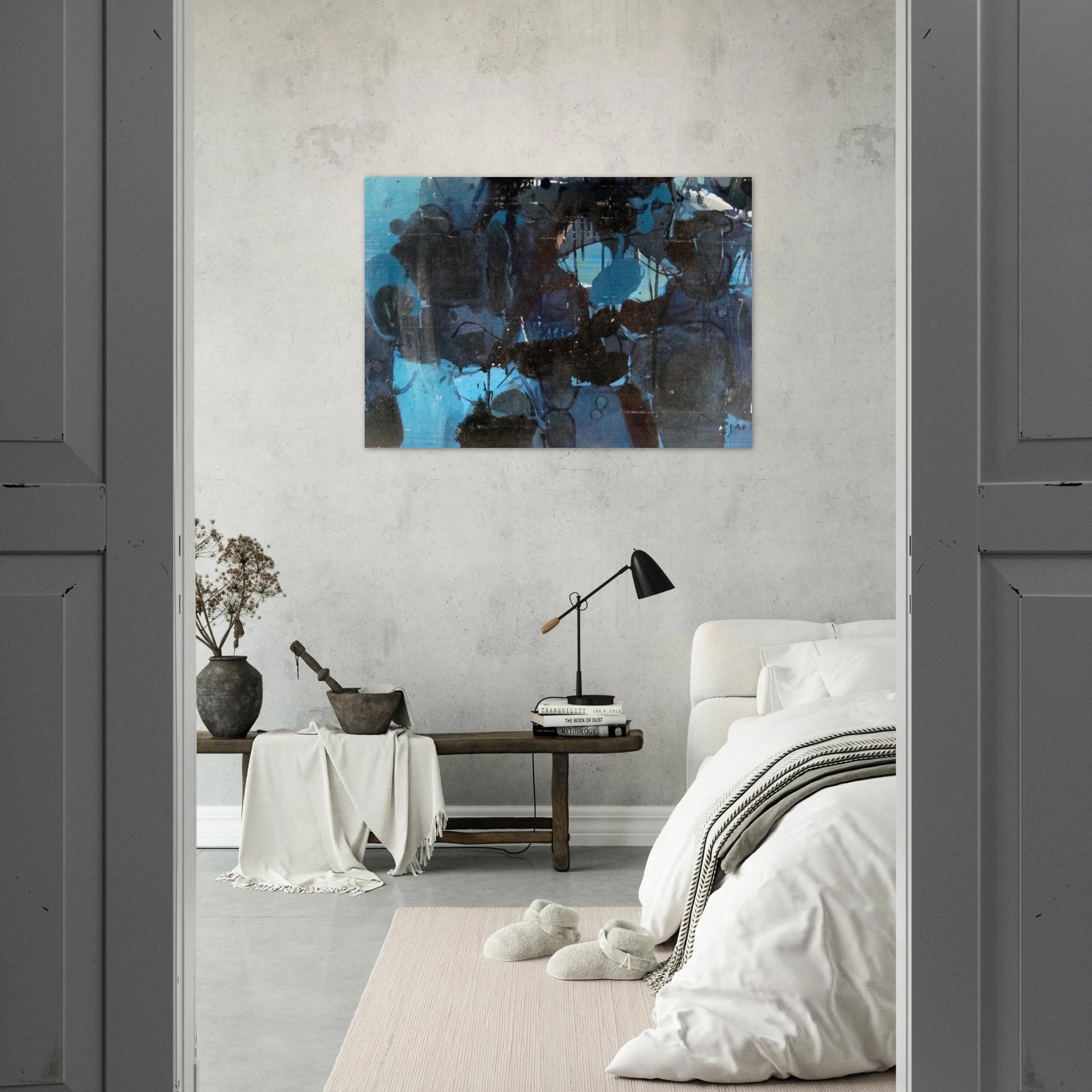 Untitled - 1950 - Jiro Yoshihara Brushed Aluminum Print - 70x100 cm / 28x40 inches | Jiro Yoshihara Aluminum Print | Jiro Yoshihara Prints