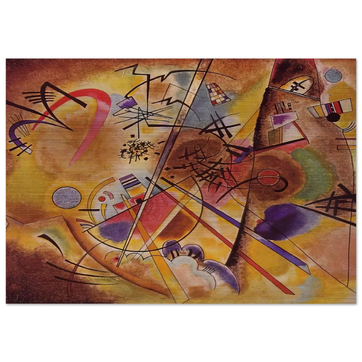 SMALL DREAM IN RED 1925 - Wassily Kandinsky Brushed Aluminum Print - 70x100 cm / 28x40 inches | Wassily Kandinsky Aluminum Print | Wassily Kandinsky Prints