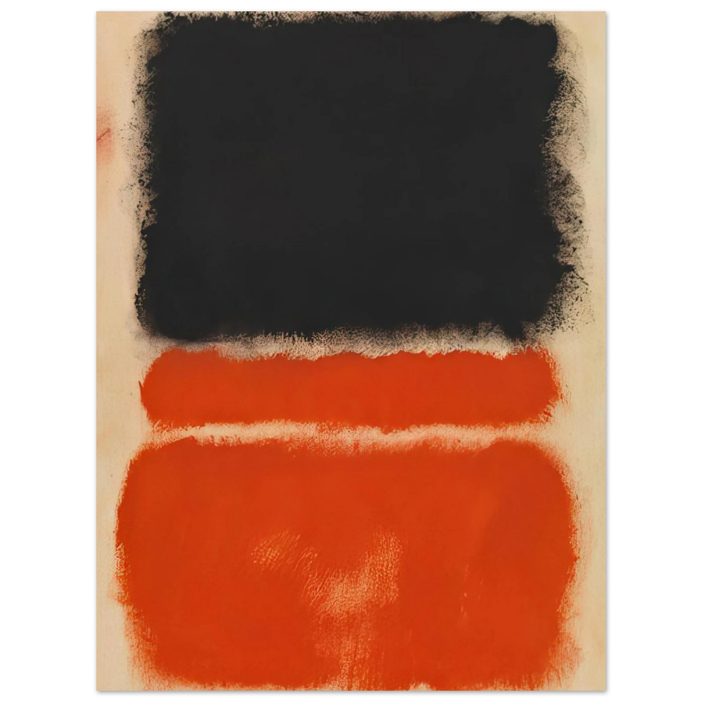Mark Rothko - Red - 1968 Wall Art - 30x40 cm / 12x16 inches - Premium Wooden Framed Poster With Fine Art Paper - White frame