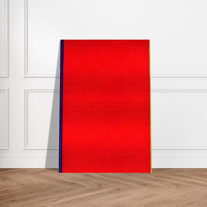 Who's Afraid of Red, Yellow, and Blue I - Barnett Newman Brushed Aluminum Print - 70x100 cm / 28x40 inches | Barnett Newman Aluminum Print | Barnett Newman Prints