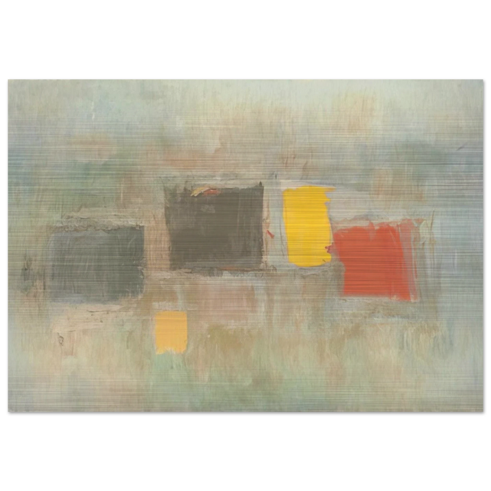 NUMBER 6 1956 - Esteban Vicente Brushed Aluminum Print - 70x100 cm / 28x40 inches | Esteban Vicente Aluminum Print | Esteban Vicente Prints