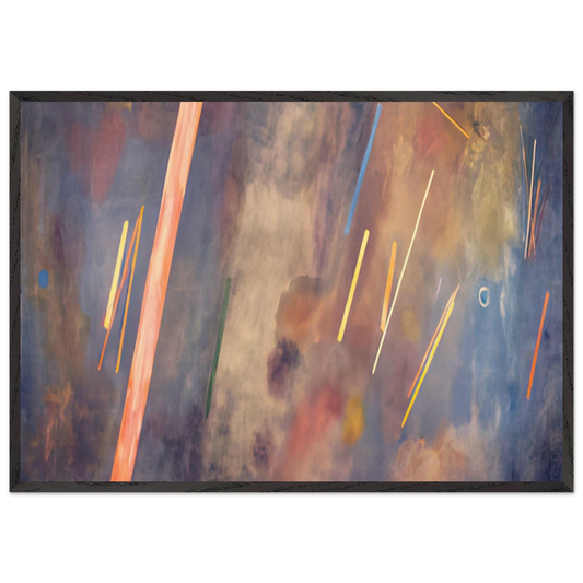 For William Blake - 1968 - Ronnie Landfield 70x100 cm / 28x40 inches Framed Art Print – Black Wooden Frame