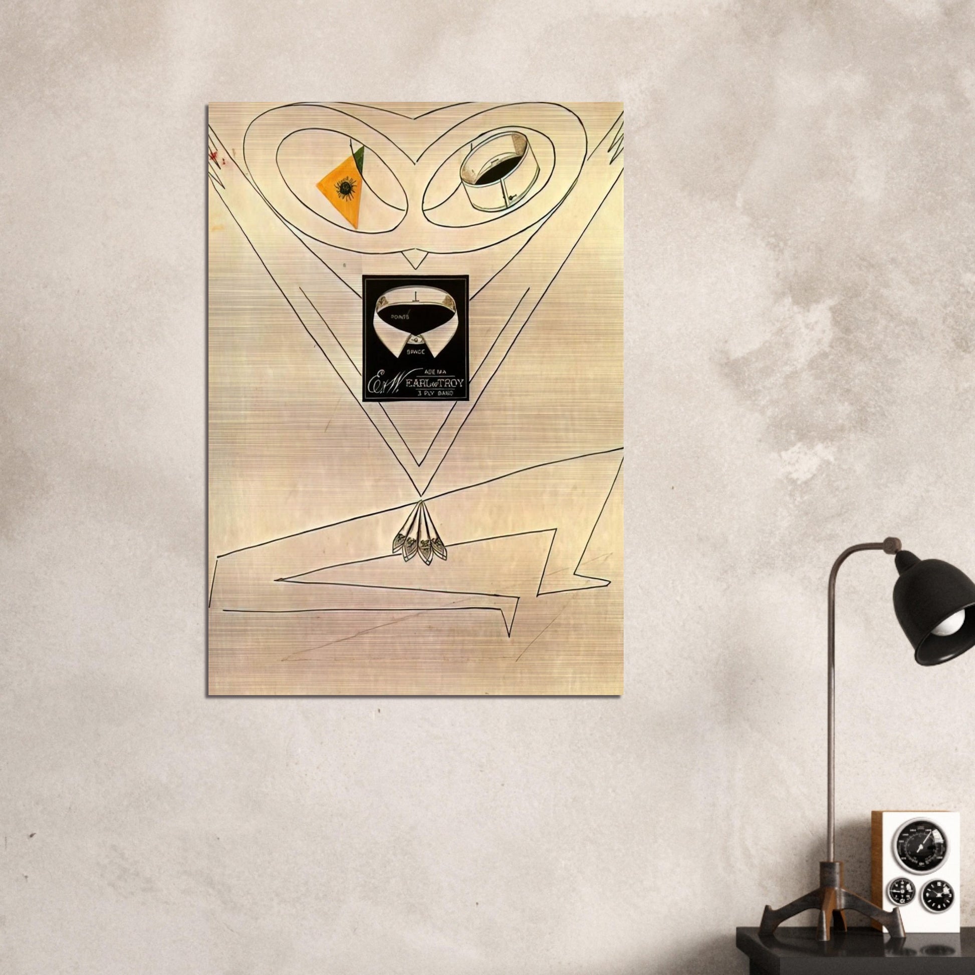 Dancing Owl - Max Ernst Brushed Aluminum Print - 70x100 cm / 28x40 inches | Max Ernst Aluminum Print | Max Ernst Prints