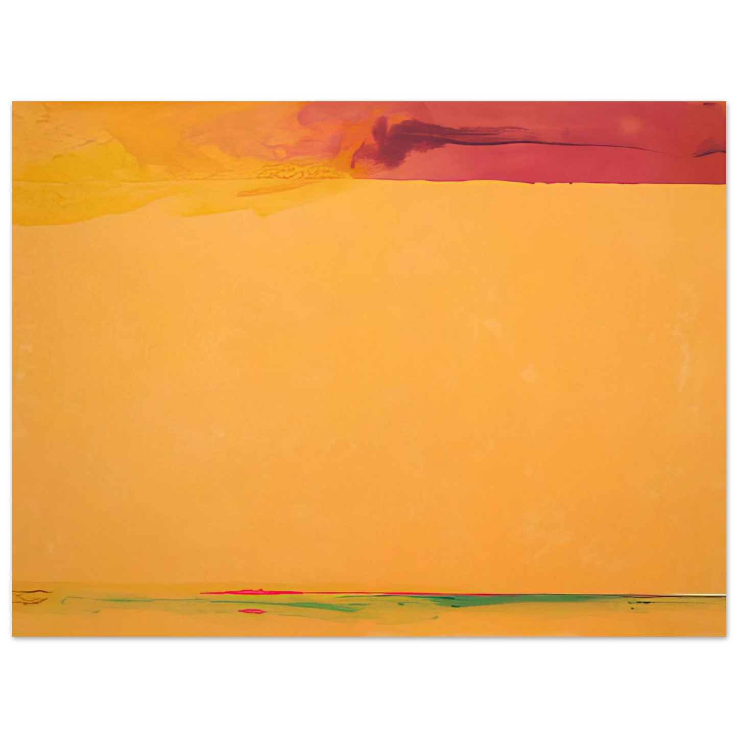 Helen Frankenthaler - Southern Exposure - 2005 Wall art - A2 (42 x 59.4  cm) - Premium Wooden Framed Poster With Fine Art Paper-canvas - Wood frame