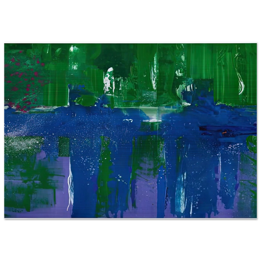 Grotto, 1990- - Helen Frankenthaler Brushed Aluminum Print - 70x100 cm / 28x40 inches | Helen Frankenthaler Aluminum Print | Helen Frankenthaler Prints