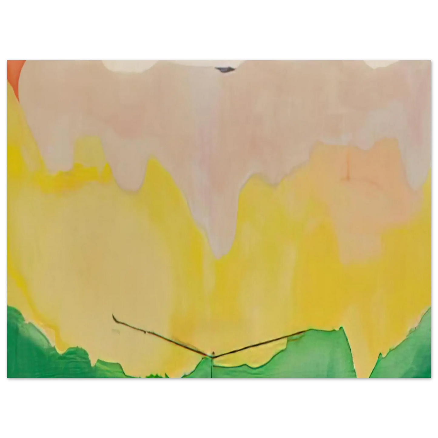 Helen Frankenthaler - Boulevard - 1973 Wall art - 30x40 cm / 12x16 Inches - Premium Wooden Framed Poster With Fine Art Paper - White frame