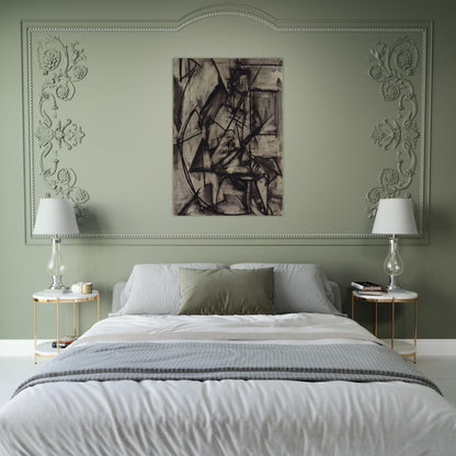 Seated Nude - Lee Krasner Brushed Aluminum Print - 70x100 cm / 28x40 inches | Lee Krasner Aluminum Print | Lee Krasner Prints