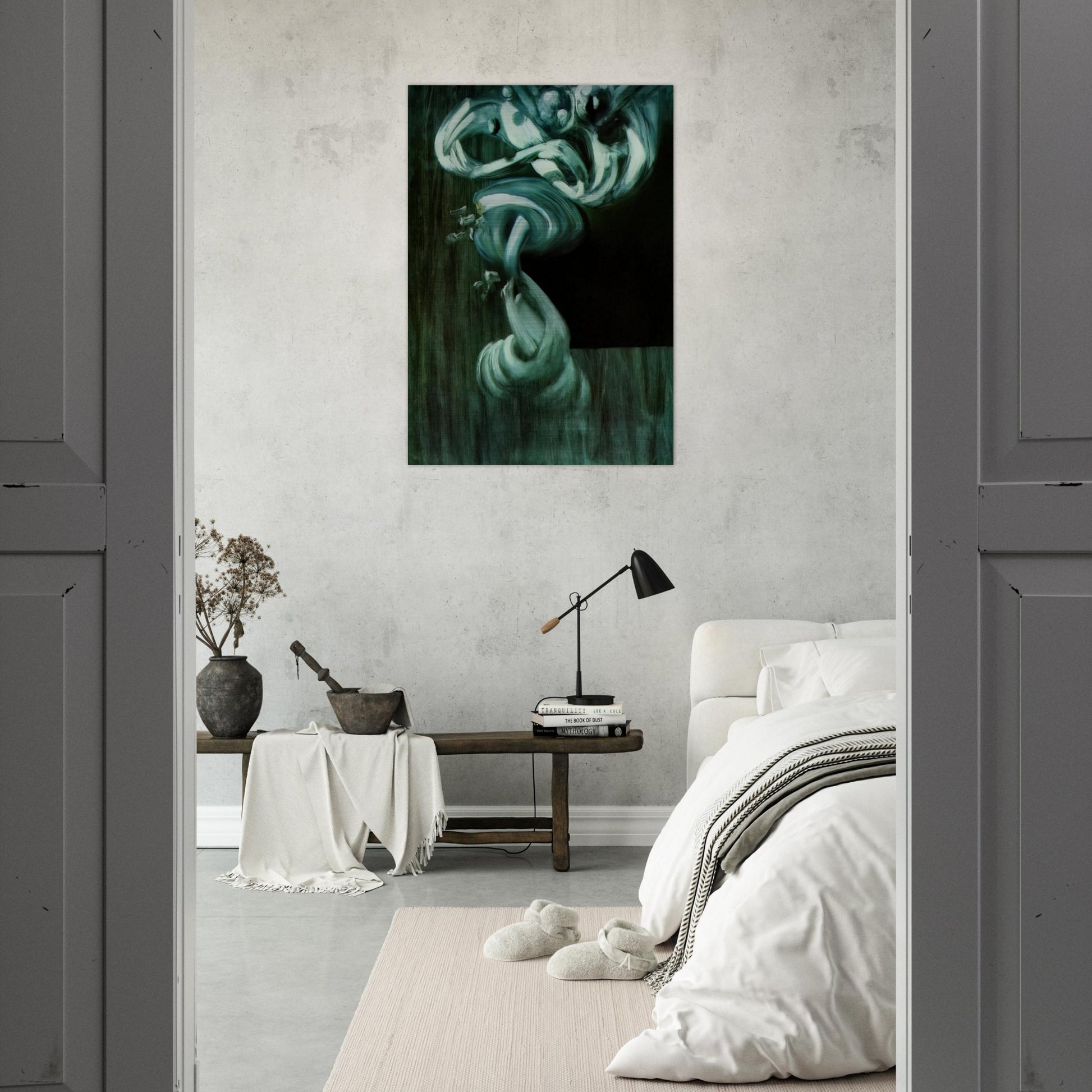 STUDY FOR A FRUIT BOWL IN STILL LIFE FAST MOVING - Salvador Dali Brushed Aluminum Print - 70x100 cm / 28x40 inches | Salvador Dali Aluminum Print | Salvador Dali Prints
